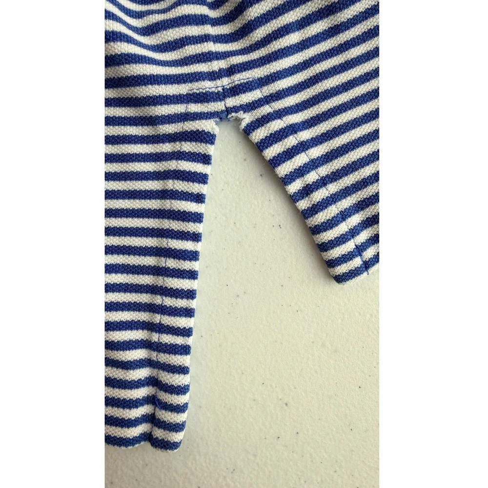 Polo Ralph Lauren Polo Shirt XL Blue White Striped Excellent